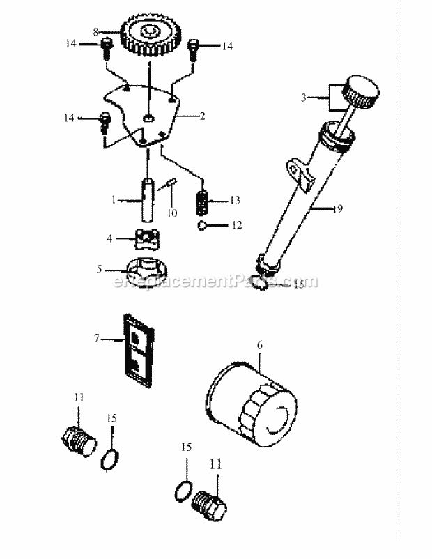 Fh601v As08 Lubrication Equipment Diagram and Parts List for M48-KW 53AB5DAV150-19-HP Cub Cadet Lawn Tractor